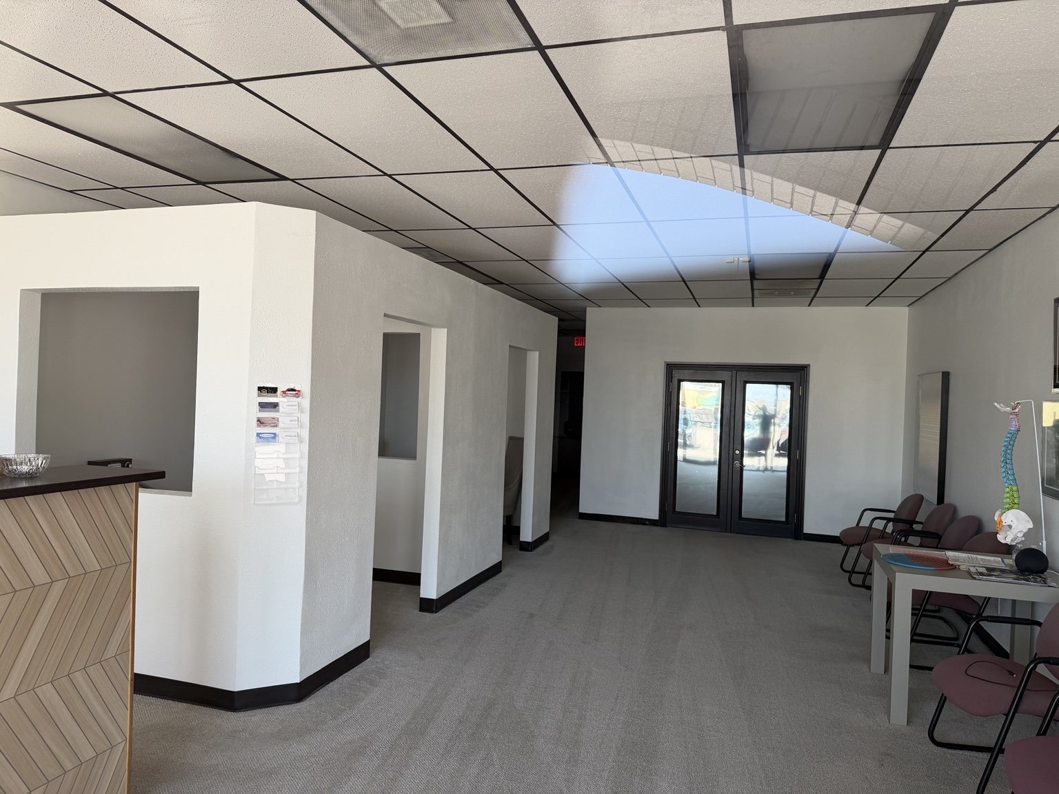 Finished commercial interior project by Total Home Care